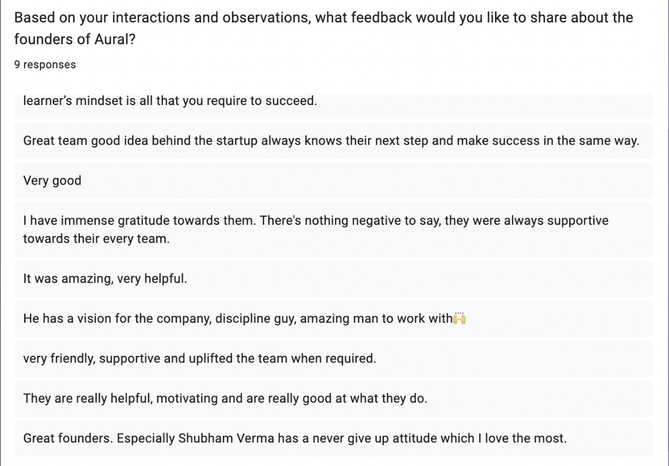 Feedback