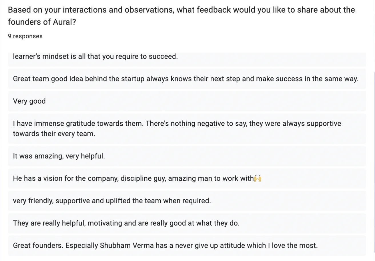 Feedback